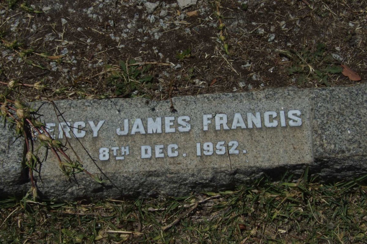 FRANCIS Percy James -1952