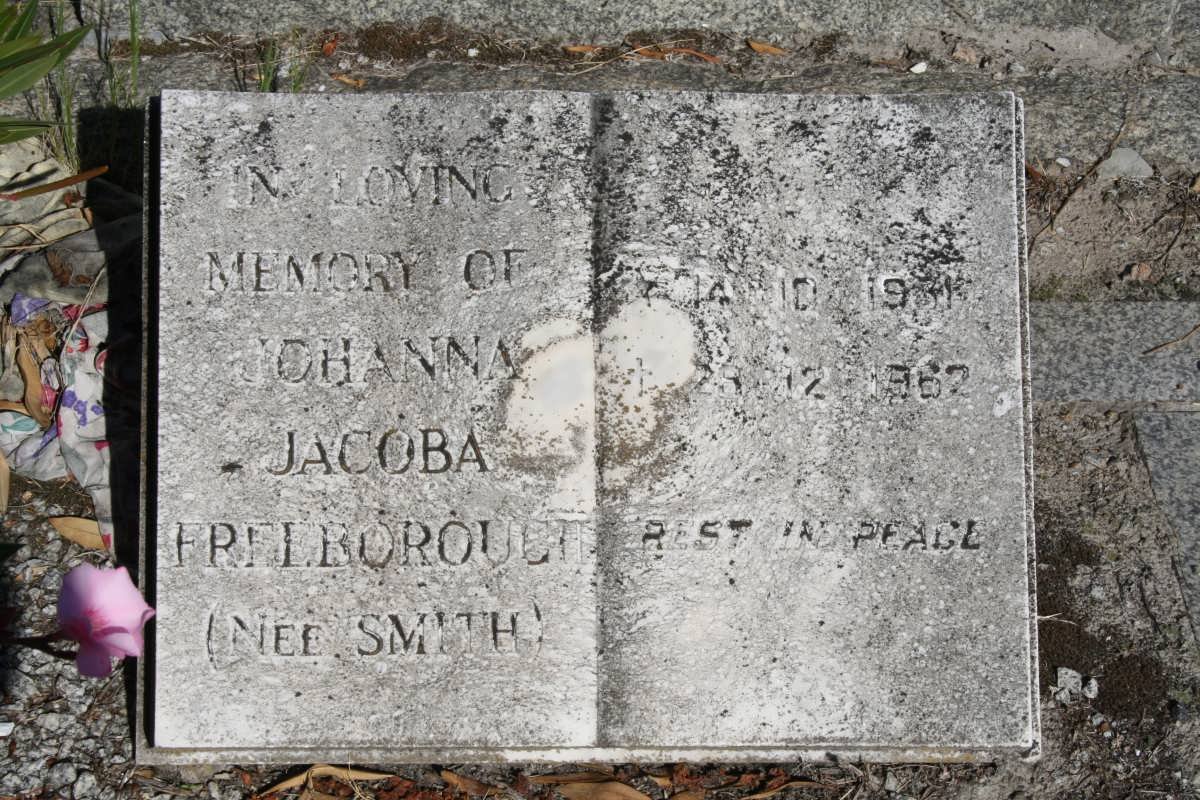 FREEBOROUGH Johanna Jacoba nee SMITH 1931-1962