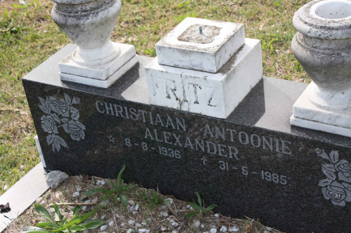 FRITZ Christiaan Antoonie Alexander 1936-1985