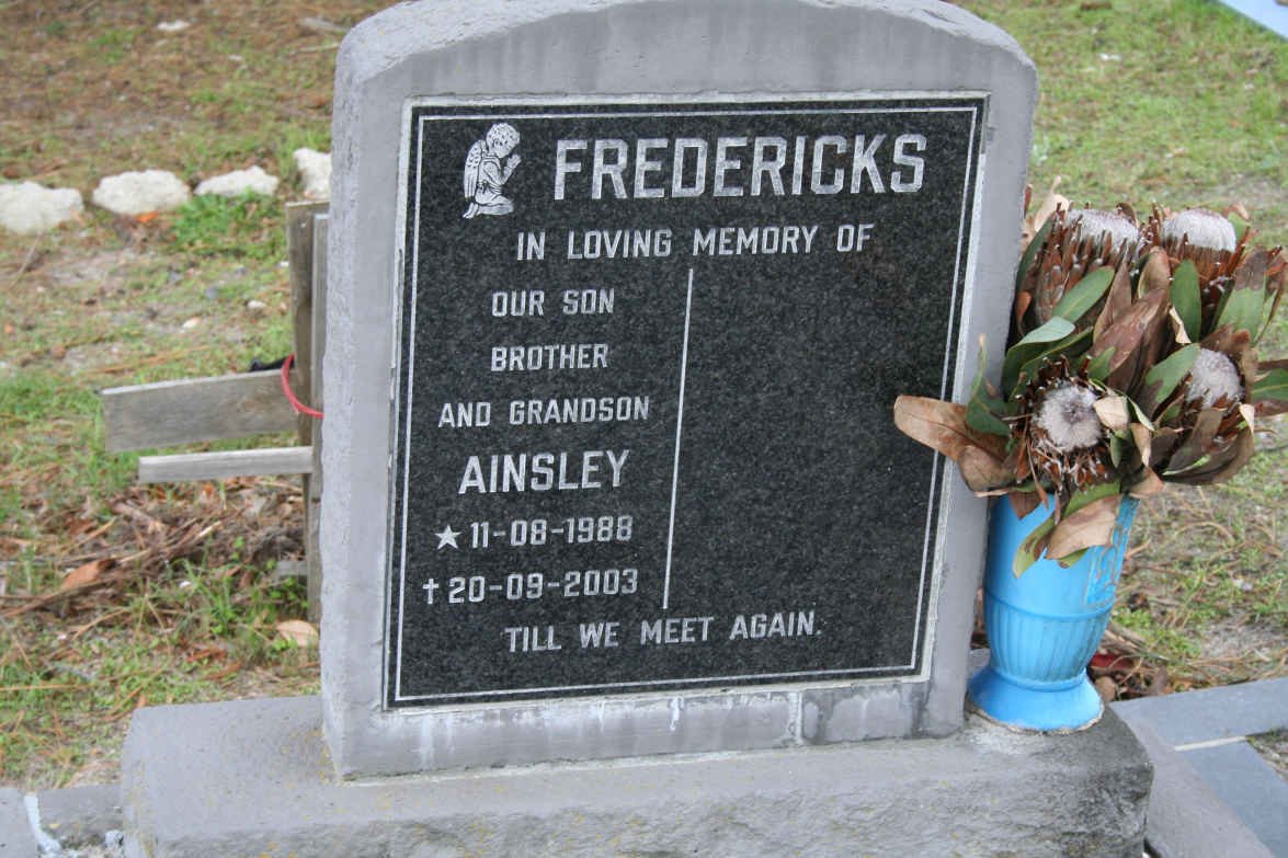 FREDERICKS Ainsley 1988-2003