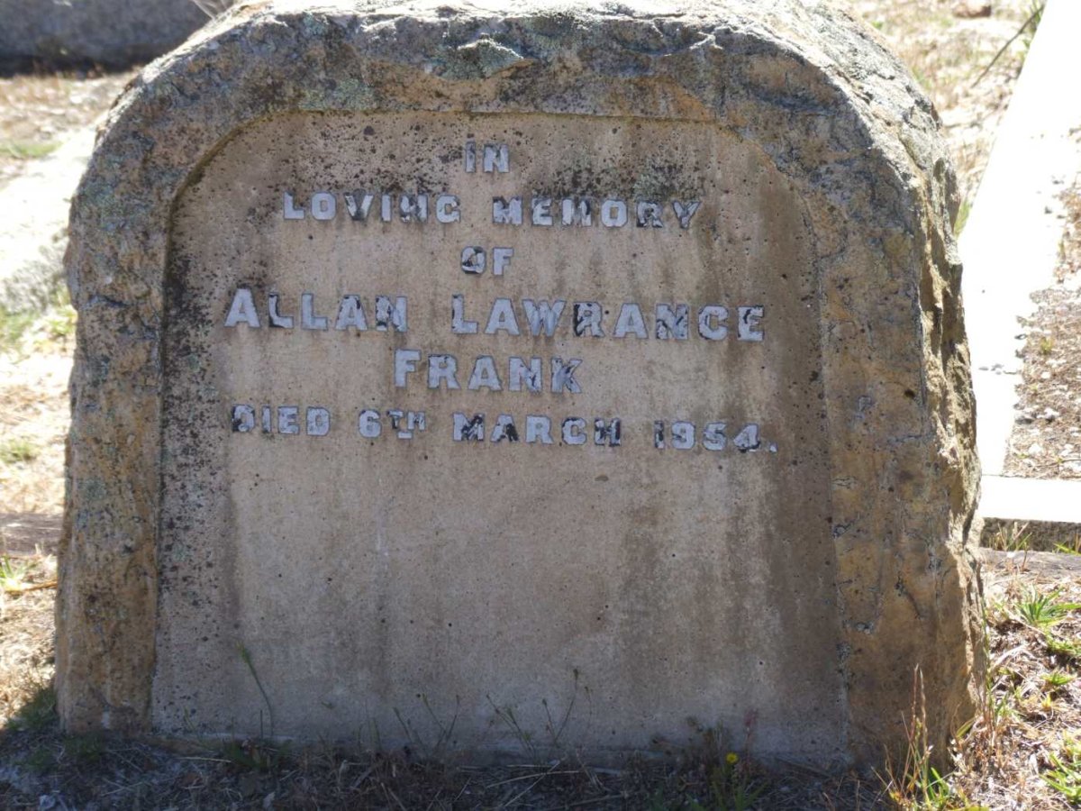 FRANK Allan Lawrance -1954