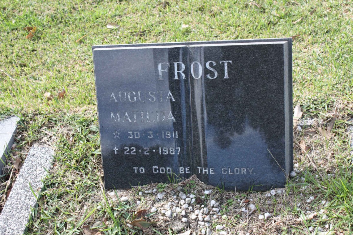FROST Augusta Matilda 1911-1987