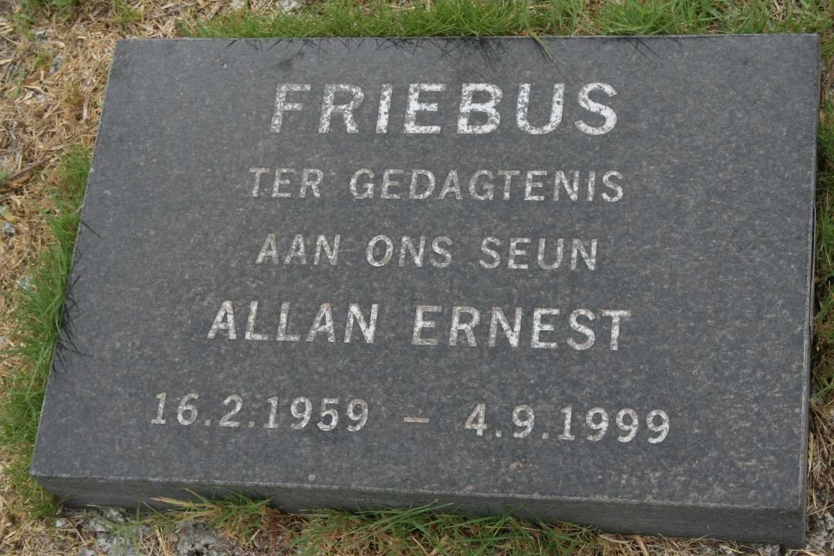 FRIEBUS Allan Ernest 1959-1999
