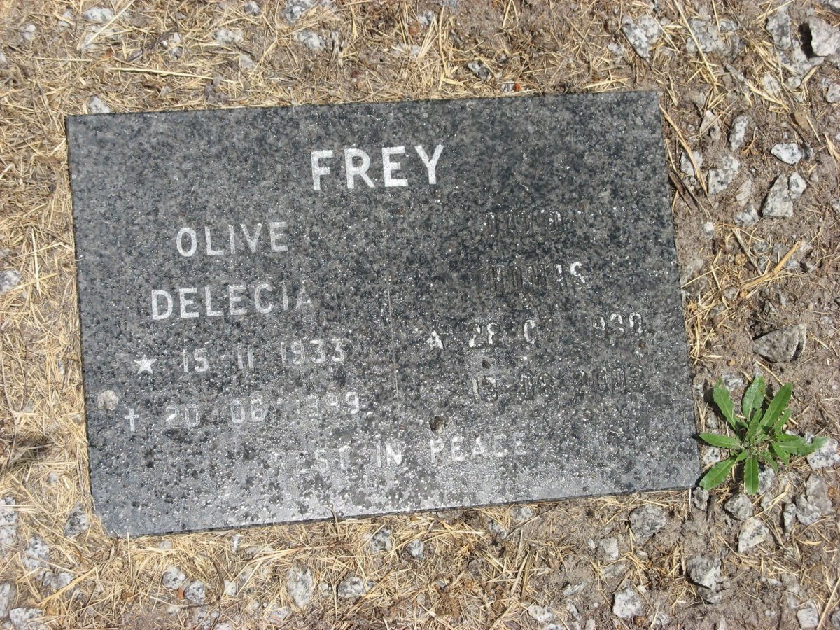 FREY David Thomas 1930-2003 &amp; Olive Delecia 1933-1999