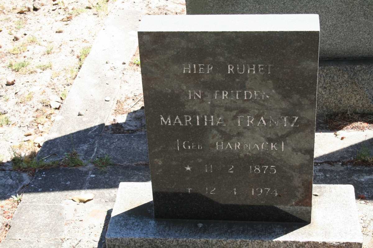 FRANTZ Martha nee HARNACK 1875-1974