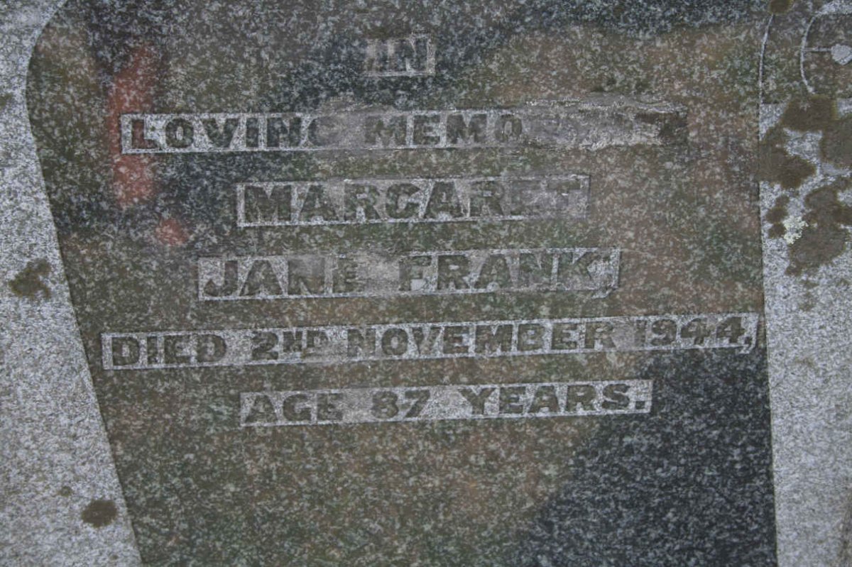 FRANK Margaret Jane -1944
