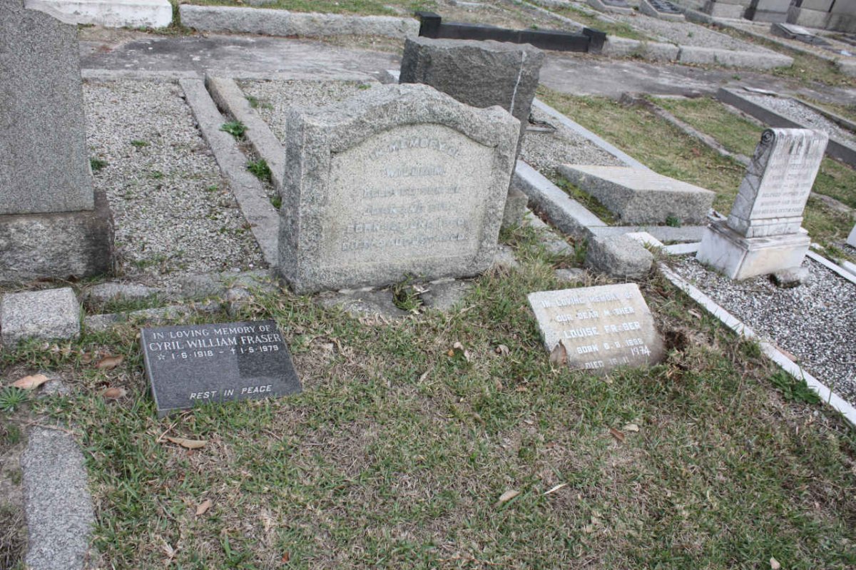 FRASER Louise 1888-1974 :: FRASER Cyril William 1918-1979 :: FRASER William 1960-1960