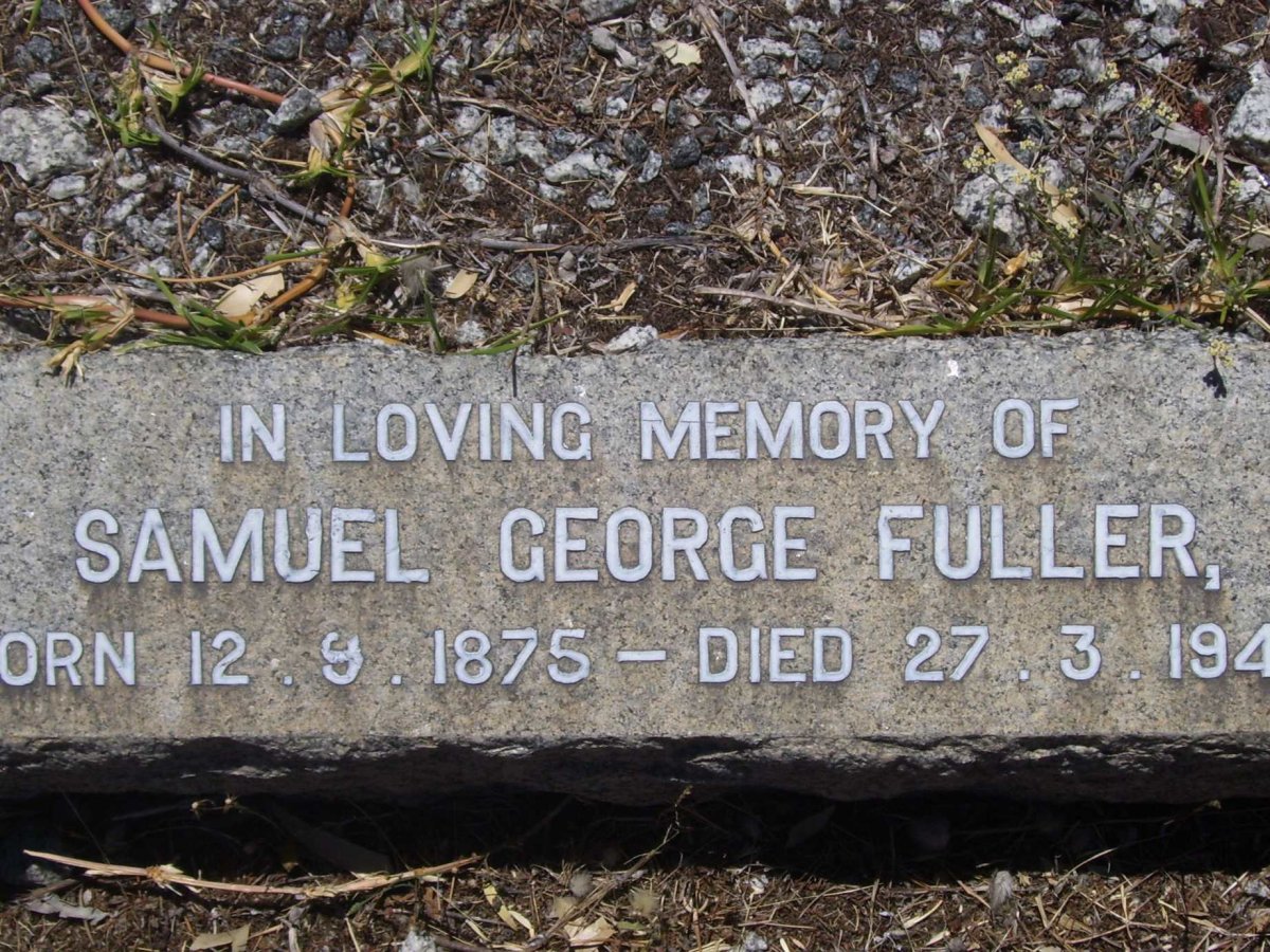 FULLER Samuel George 1875-194?