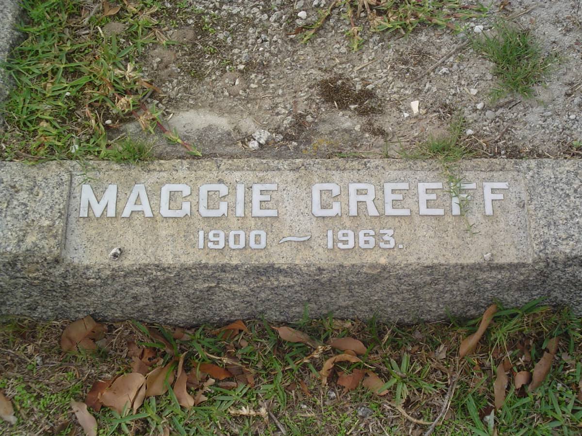 GREEFF Maggie 1900-1963