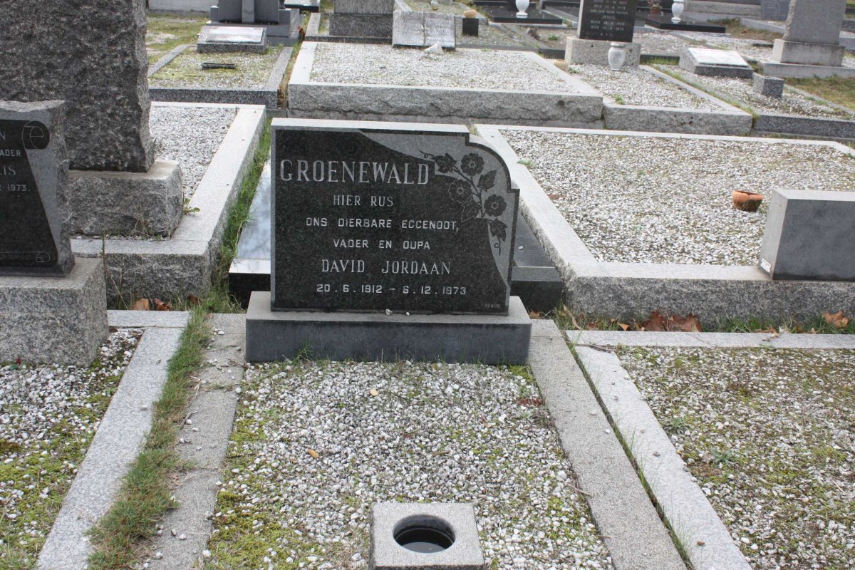 GROENEWALD David Jordaan 1912-1973