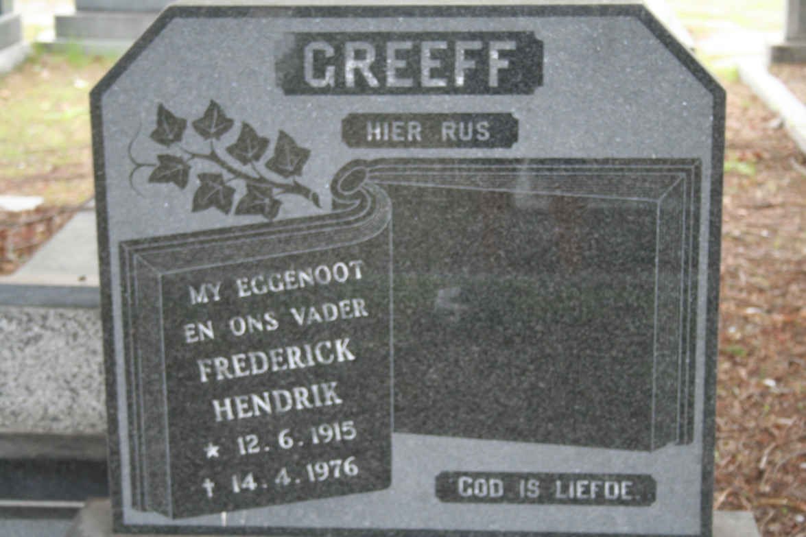 GREEFF Frederick Hendrik 1915-1976