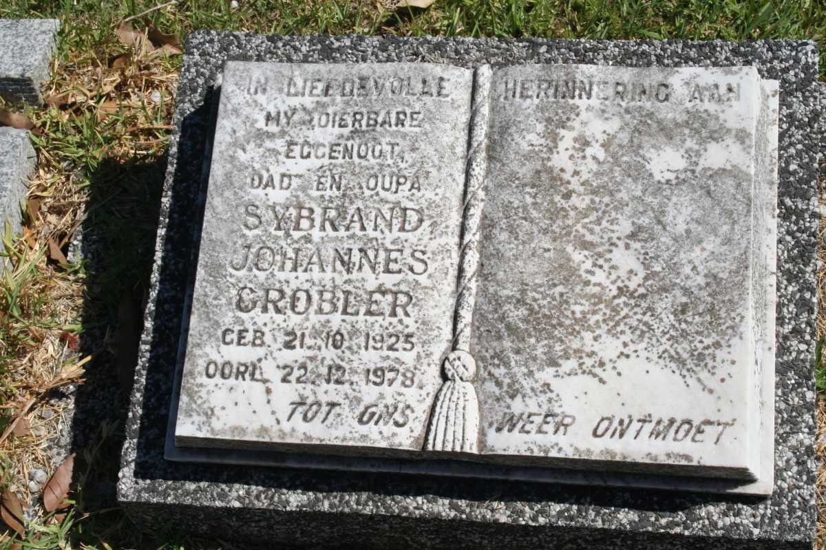 GROBLER Sybrand Johannes 1925-1978