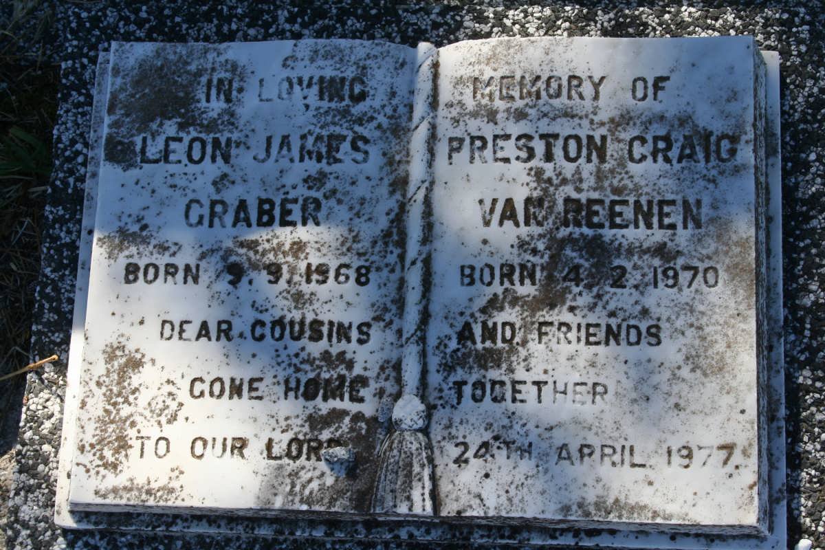 GRABER Leon James 1968-1977 :: VAN REENEN Preston Craig 1970-1977
