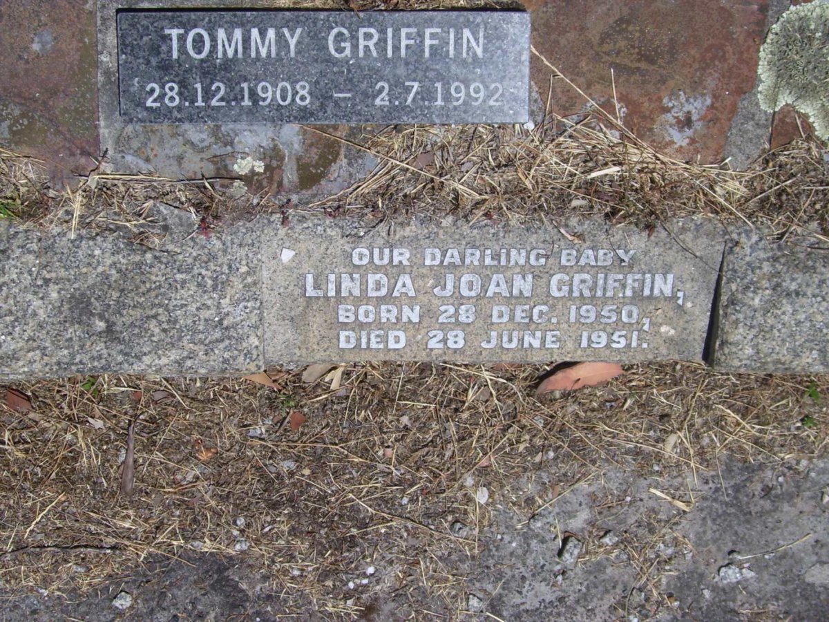 GRIFFIN Tommy 1908-1992 :: GRIFFIN Linda Joan 1950-1951