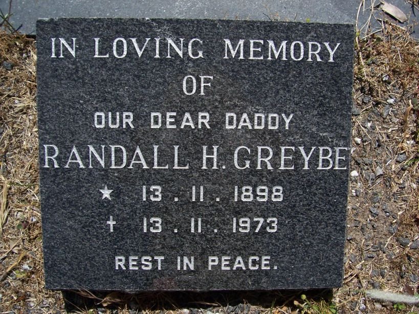 GREYBE Randall H. 1898-1973