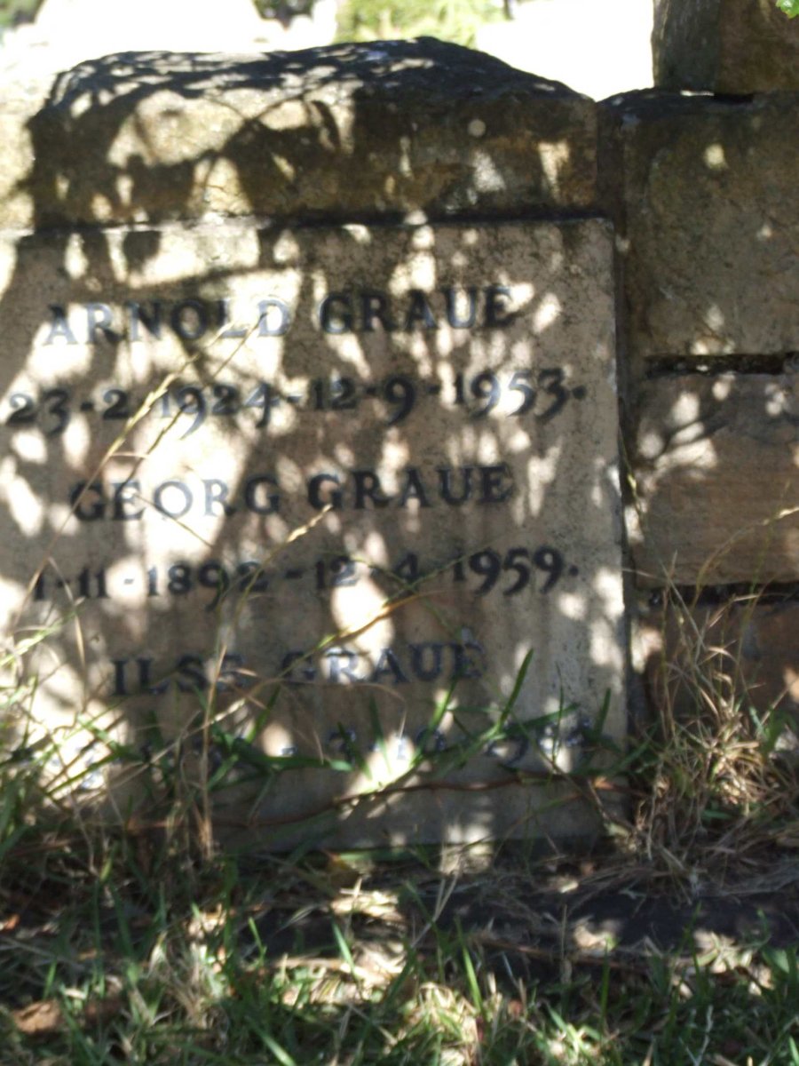 GRAUE Arnold 1924-1953 :: GRAUE Georg 1892-1959 :: GRAUE Ilse -1984