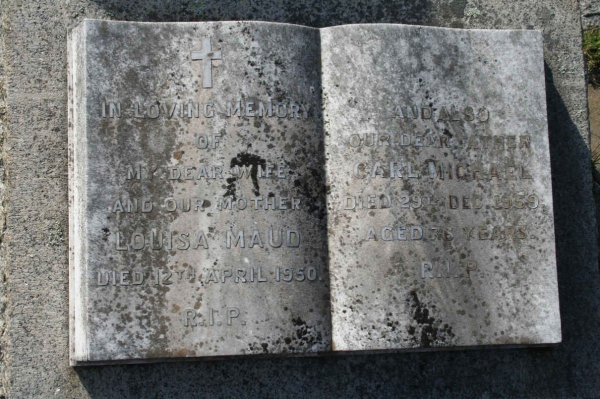 GRUNDER Carl Michael -1959 &amp; Louisa Maud -1950