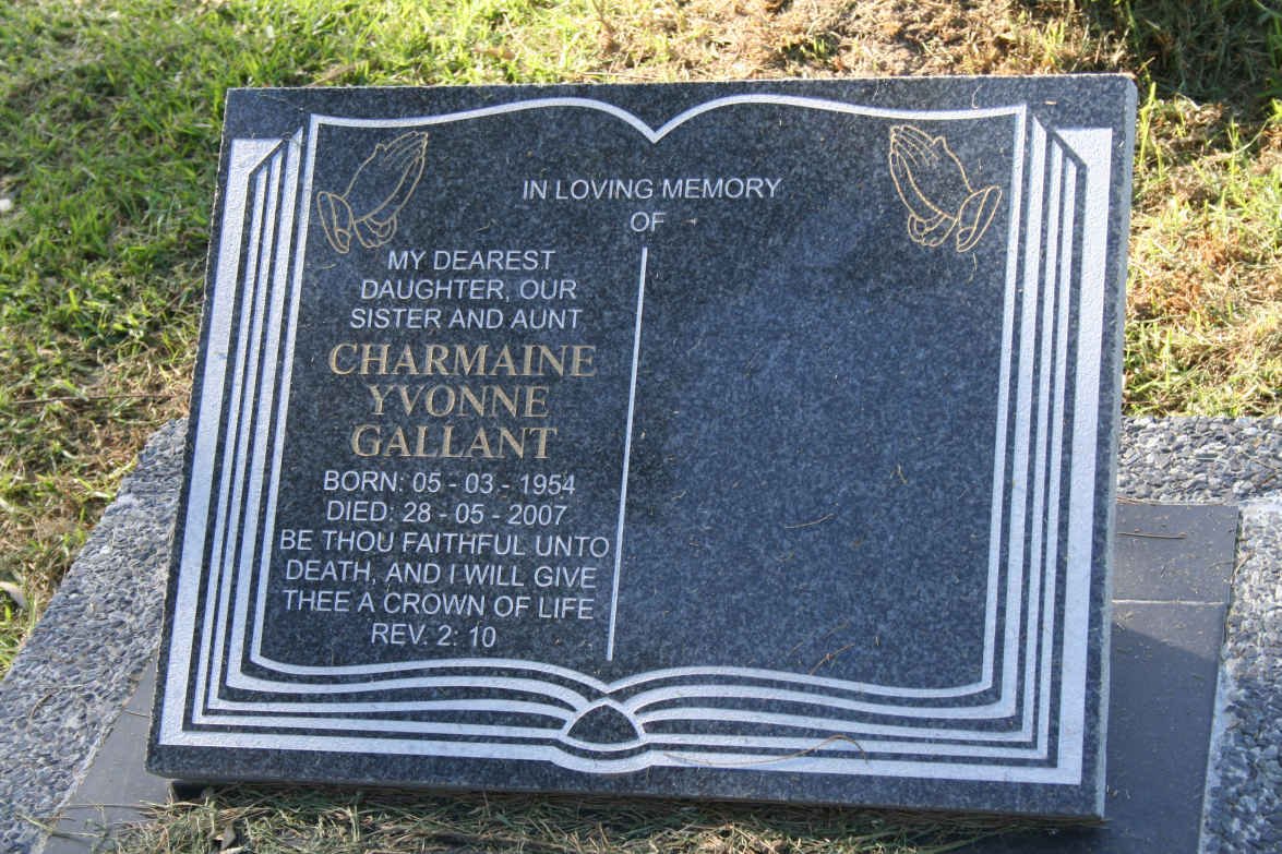 GALLANT Charmaine Yvonne 1954-2007