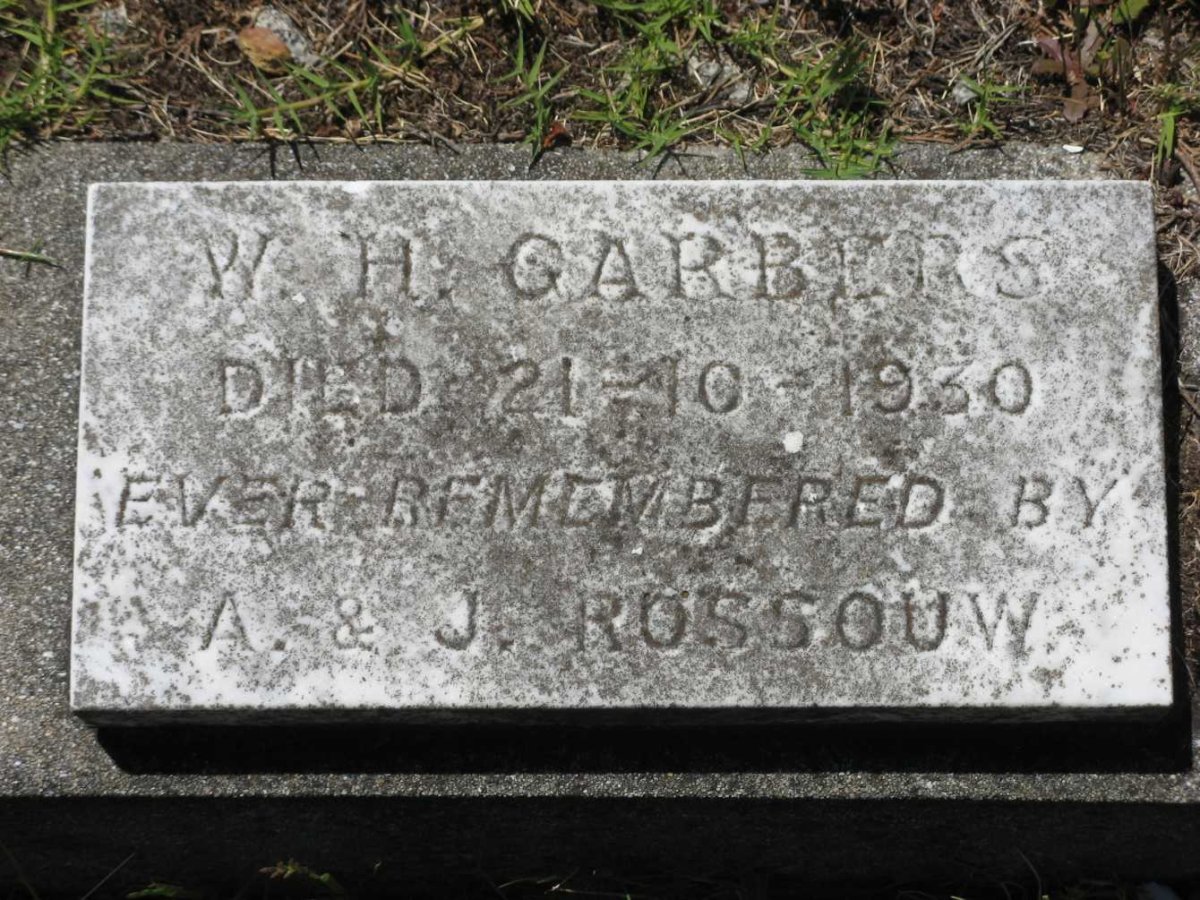 GARBERS W.H. -1930