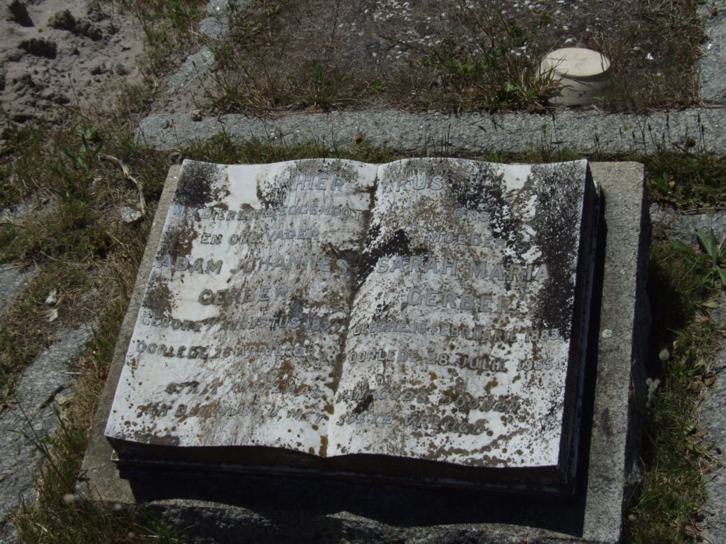 GERBER Adam Johannes 1877-1939 &amp; Sarah Maria 1883-1955