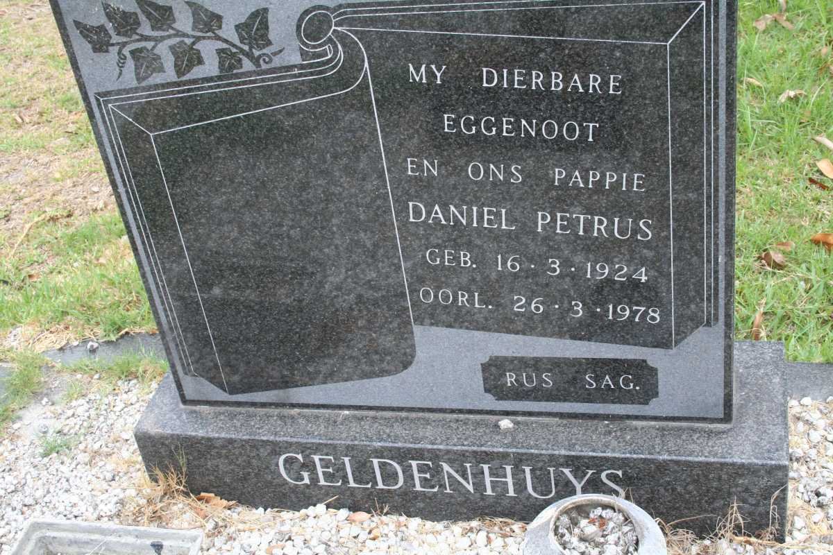 GELDENHUYS Daniel Petrus 1924-1978
