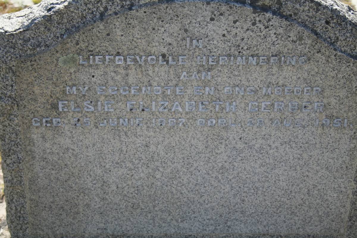 GERBER Elsie Elizabeth 1907-1951