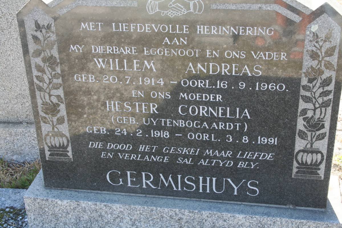 GERMISHUYS Willem Andreas 1914-1960 &amp; Hester Cornelia UYTENBOGAARDT 1918-1991