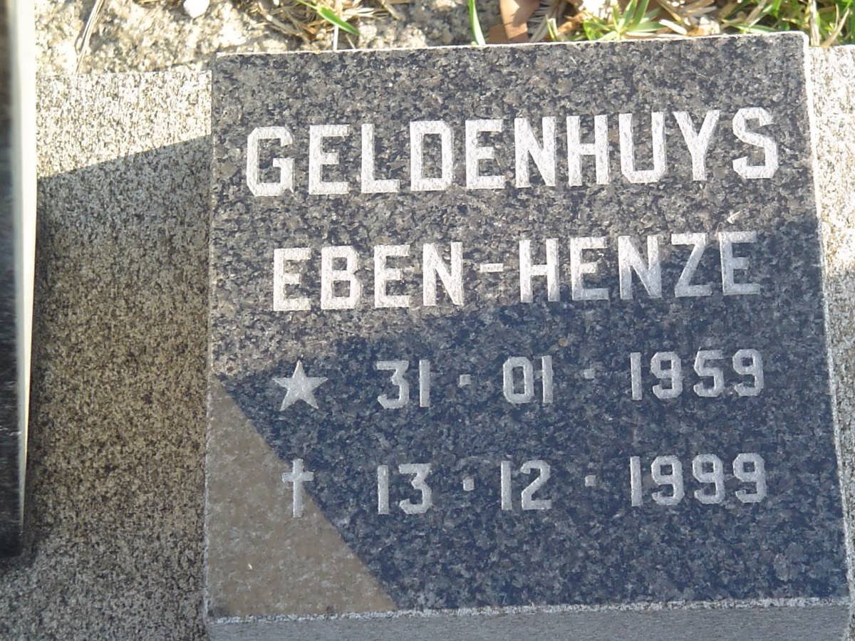GELDENHUYS Eben-Henze 1959-1999
