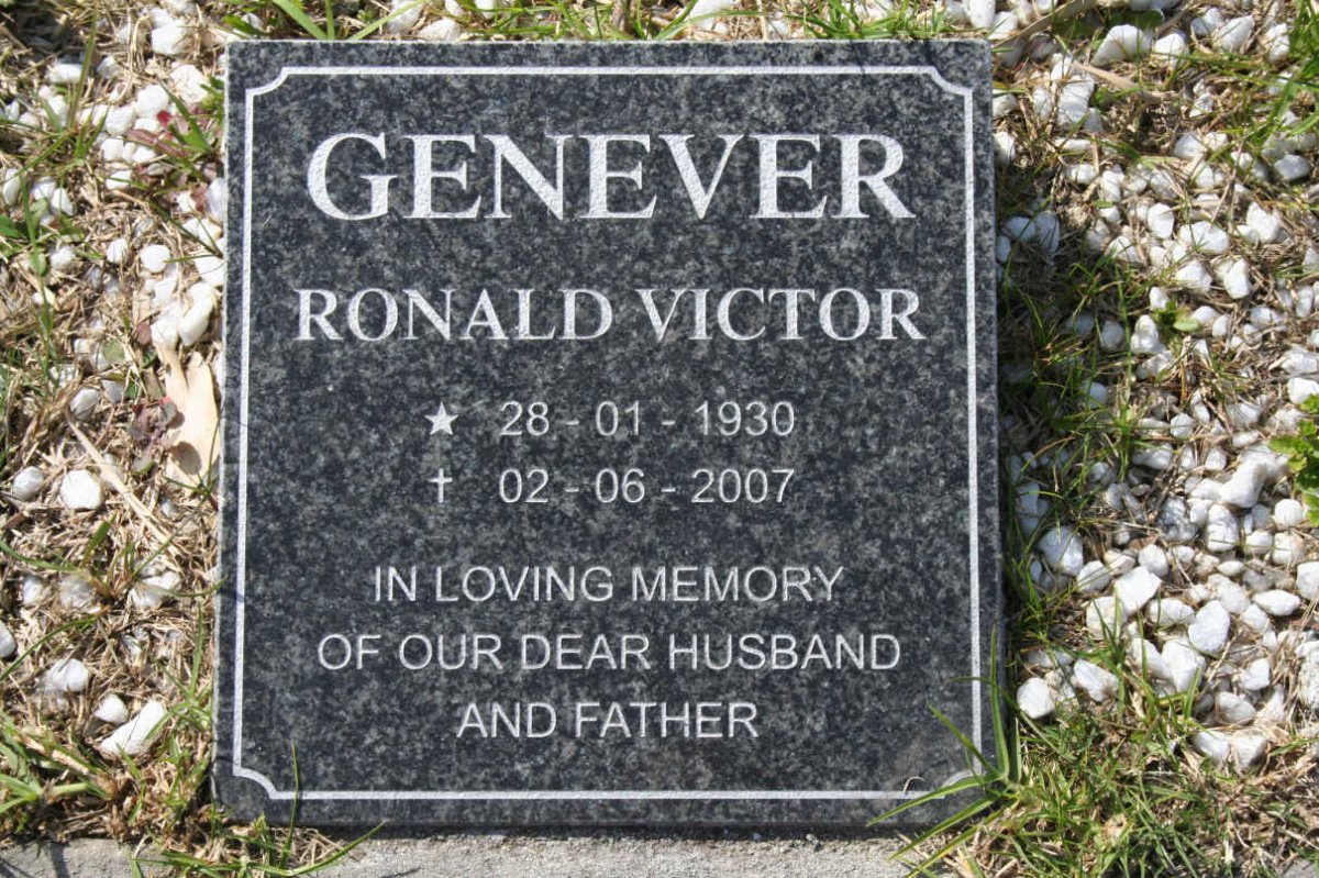 GENEVER Ronald Victor 1930-2007