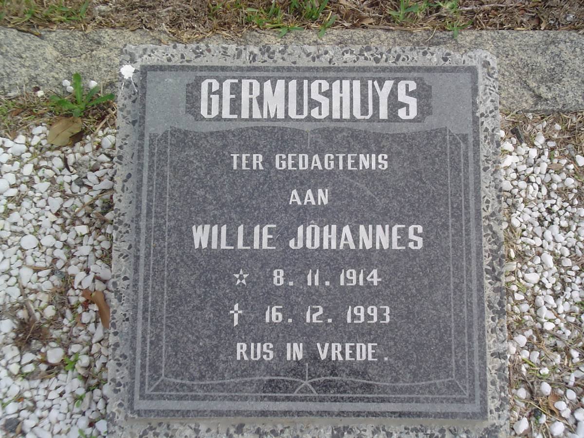 GERMUSHUYS Willie Johannes 1914-1993