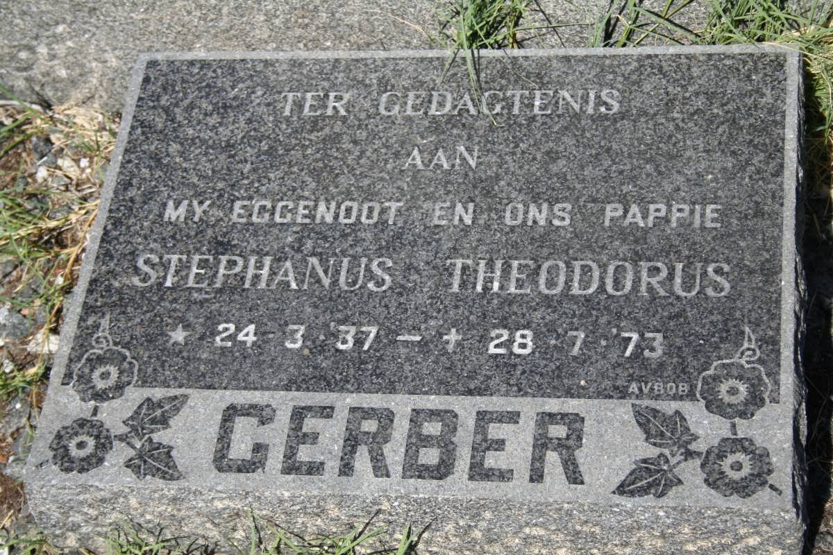 GERBER Stephanus Theodorus 1937-1973