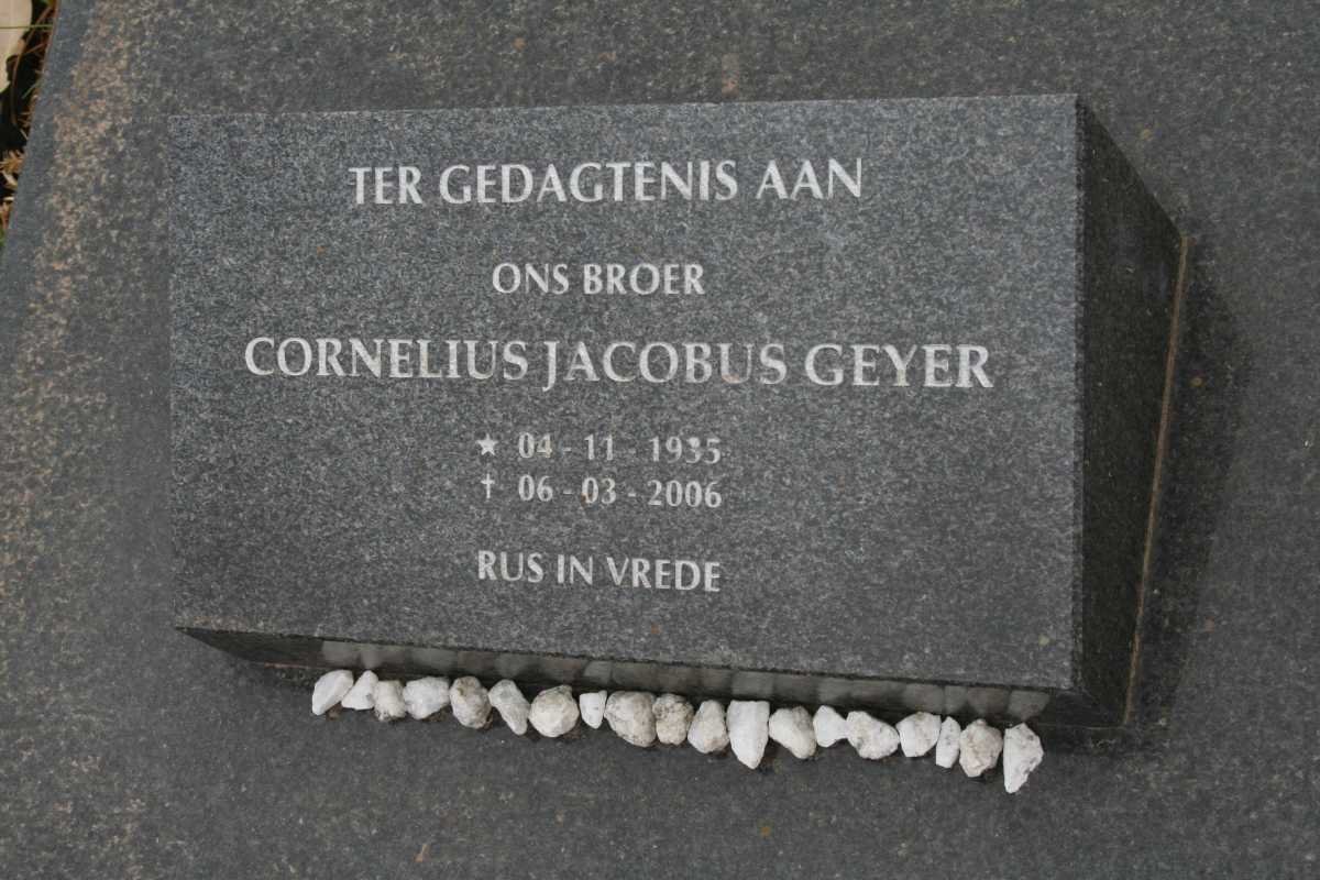 GEYER Cornelius Jacobus 1935-2006