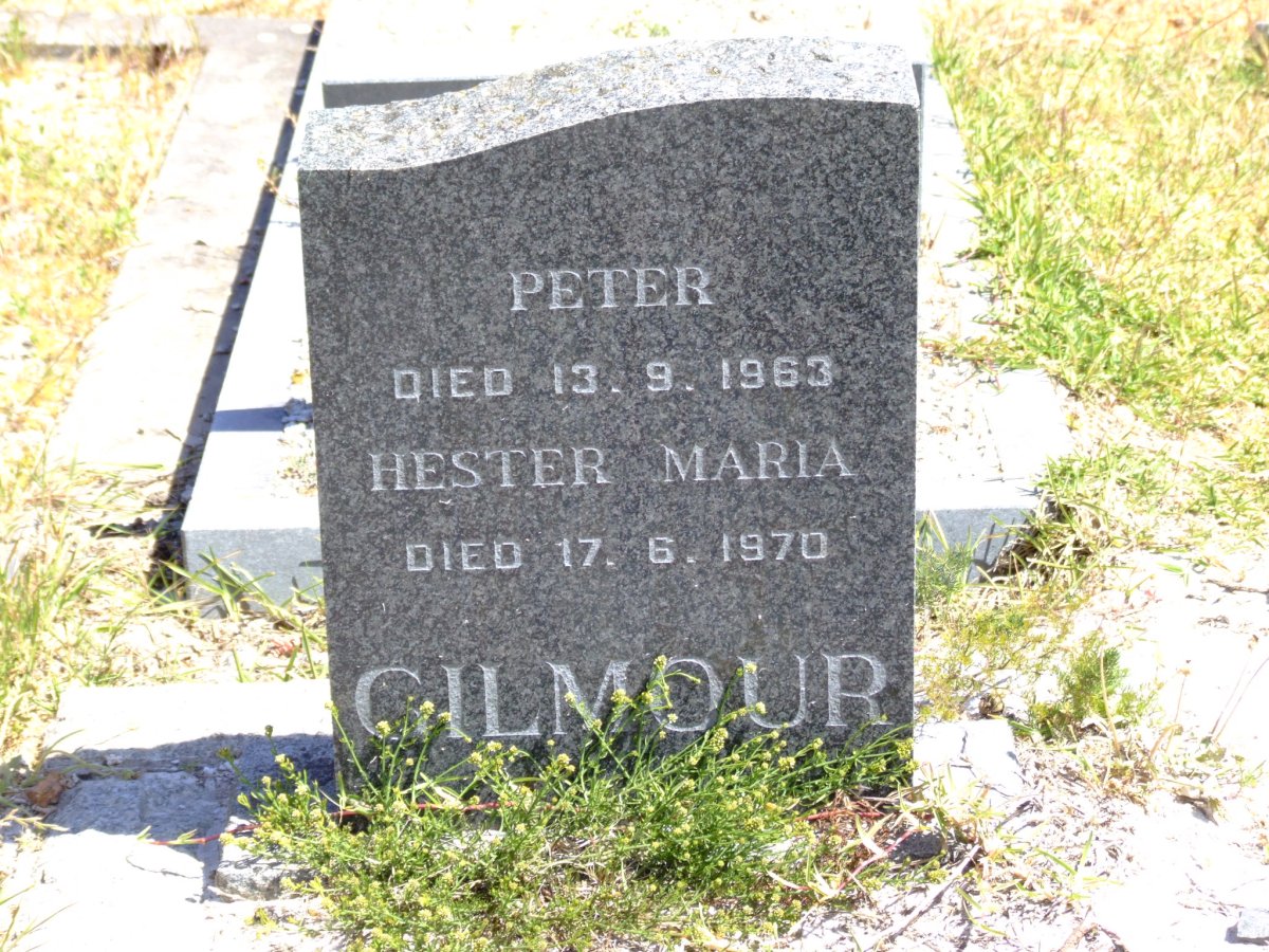 GILMOUR Peter -1963 &amp; Hester Maria -1970