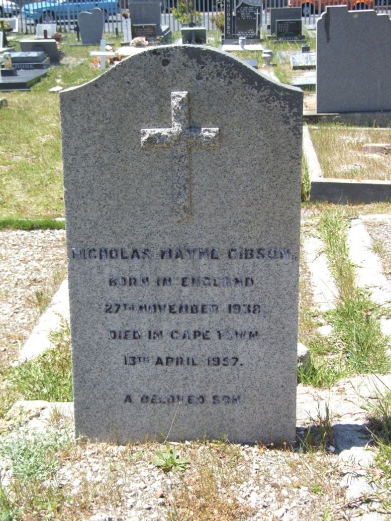 GIBSON Nicholas Mayne 1938-1957