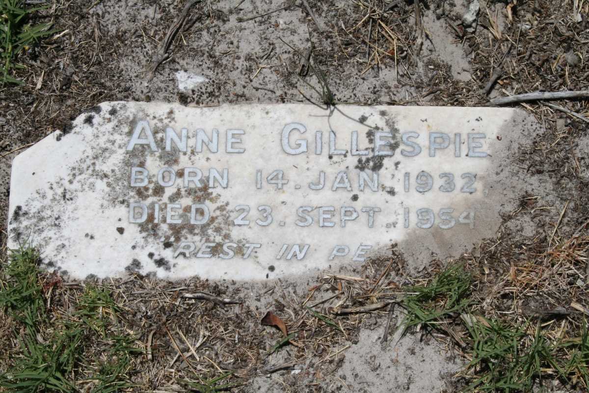 GILLESPIE Anne 1932-1954