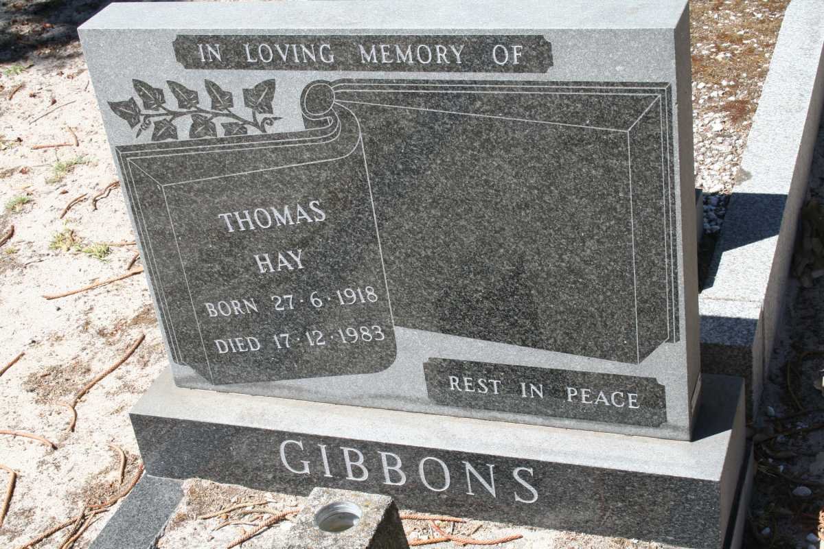 GIBBONS Thomas Hay 1918-1983