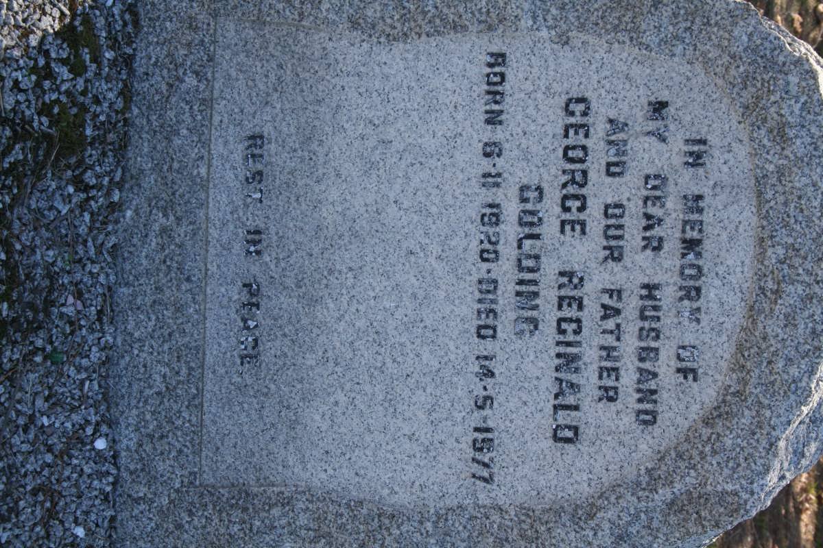 GOLDING George Reginald 1920-1977