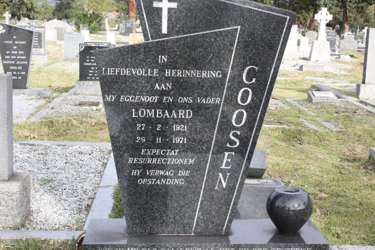 GOOSEN Lombaard 1921-1971