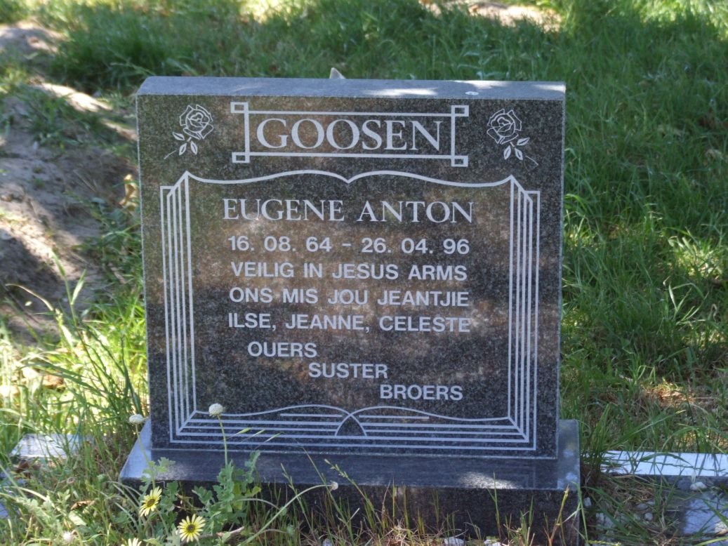 GOOSEN Eugene Anton 1964-1996