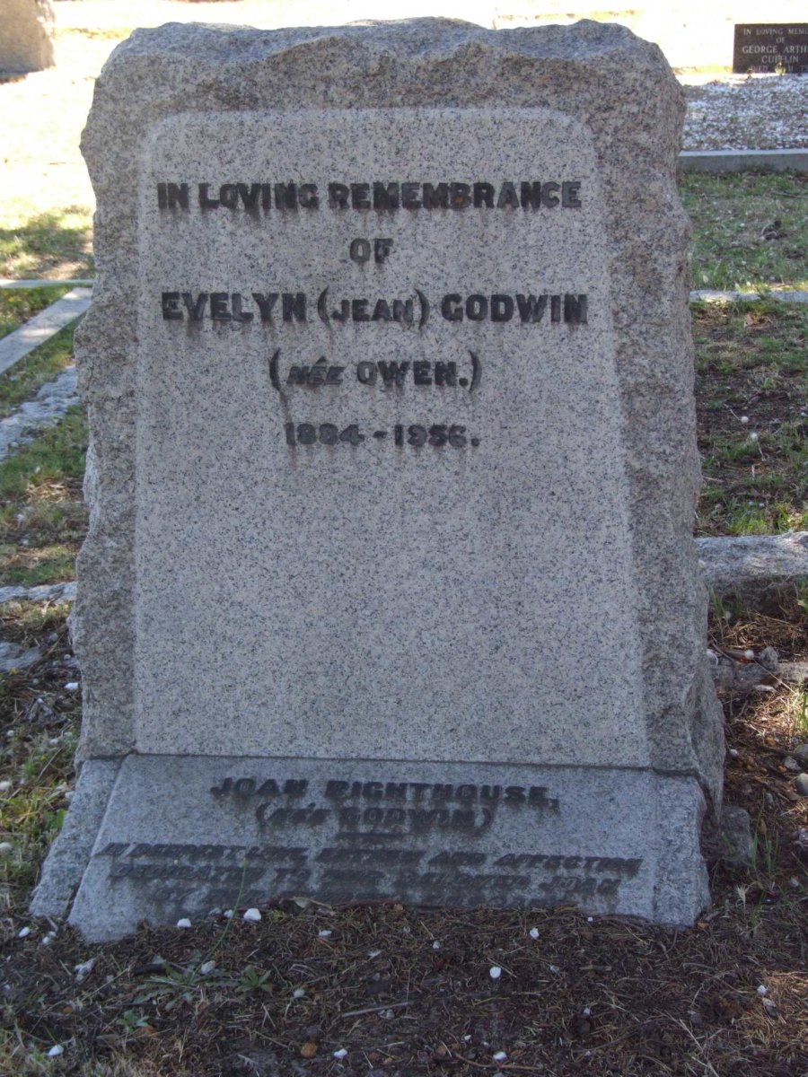 GODWIN Evelyn nee OWEN 1884-1956 :: RIGHTHOUSE Joan nee GODWIN