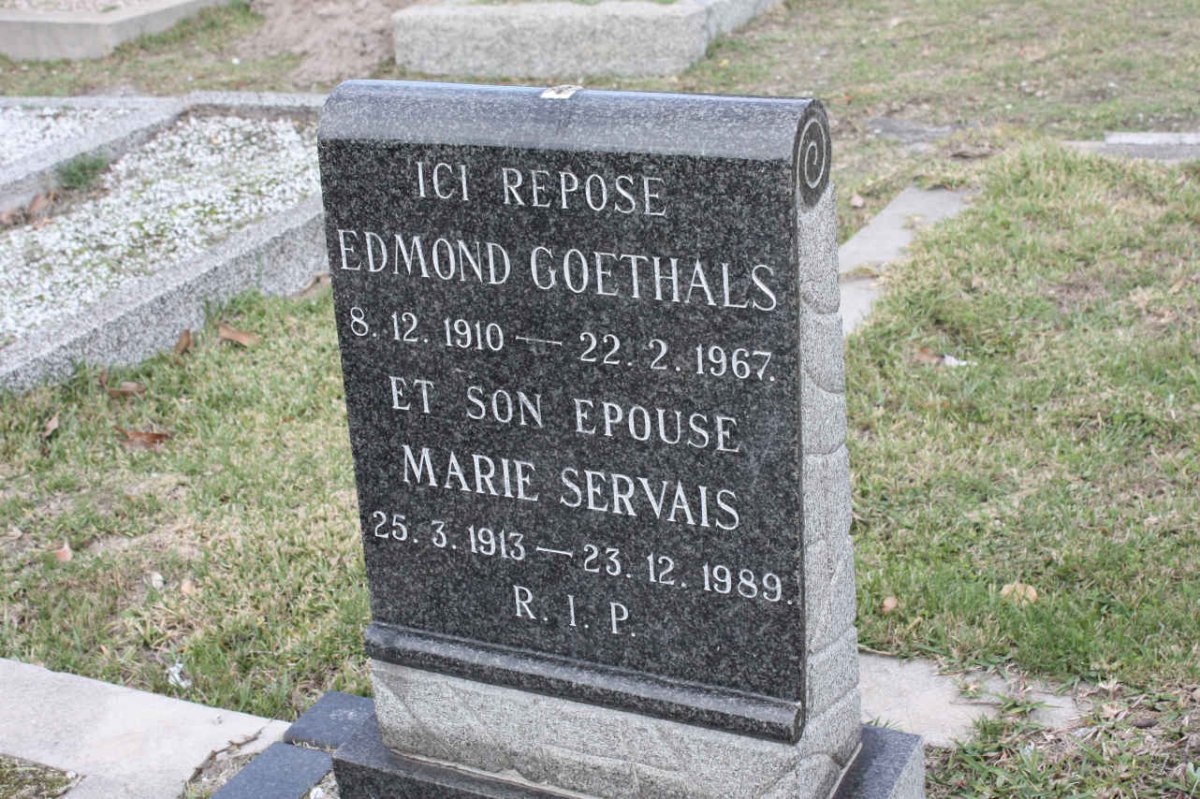 GOETHALS Edmond 1910-1967 &amp; Marie SERVAIS 1913-1989