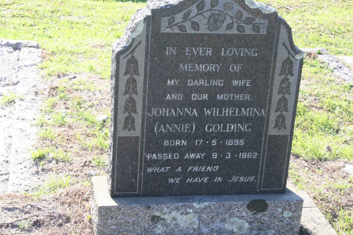 GOLDING Johanna Wilhelmina 1895-1962