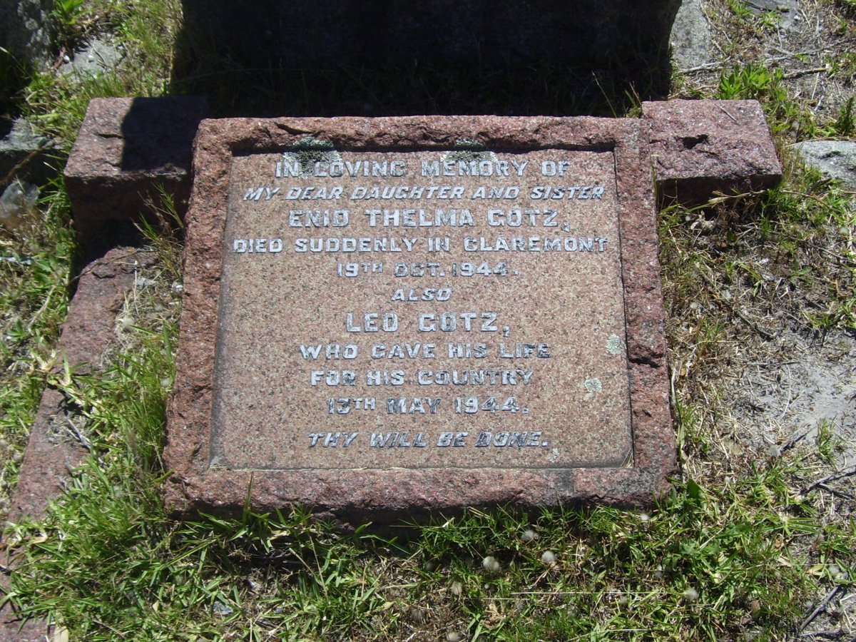 GOTZ Leo -1944 :: GOTZ Enid Thelma -1944