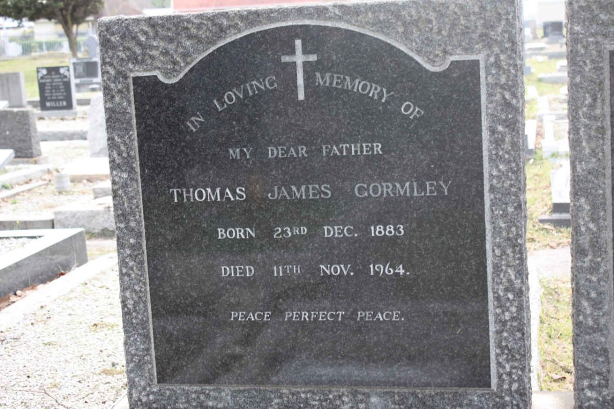 GORMLEY Thomas James 1883-1964