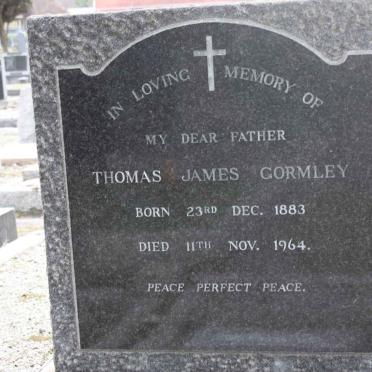 GORMLEY Thomas James 1883-1964