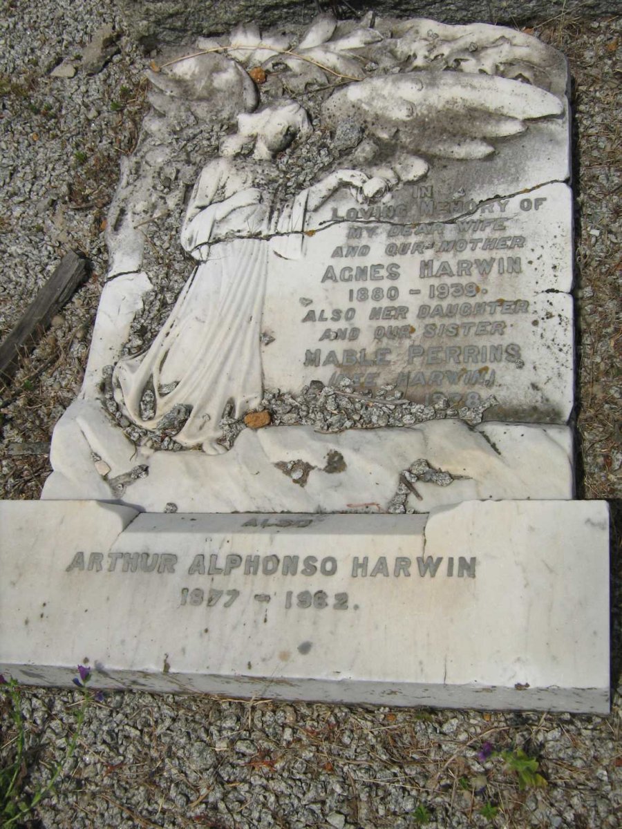 HARWIN Arthur Alphonso 1877-1962 &amp; Agnes 1880-1939 :: PERRINS Mable nee HARWIN -19?8