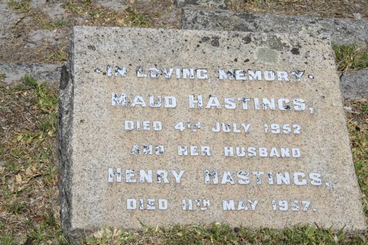 HASTINGS Henry -1957 &amp; Maud -1952