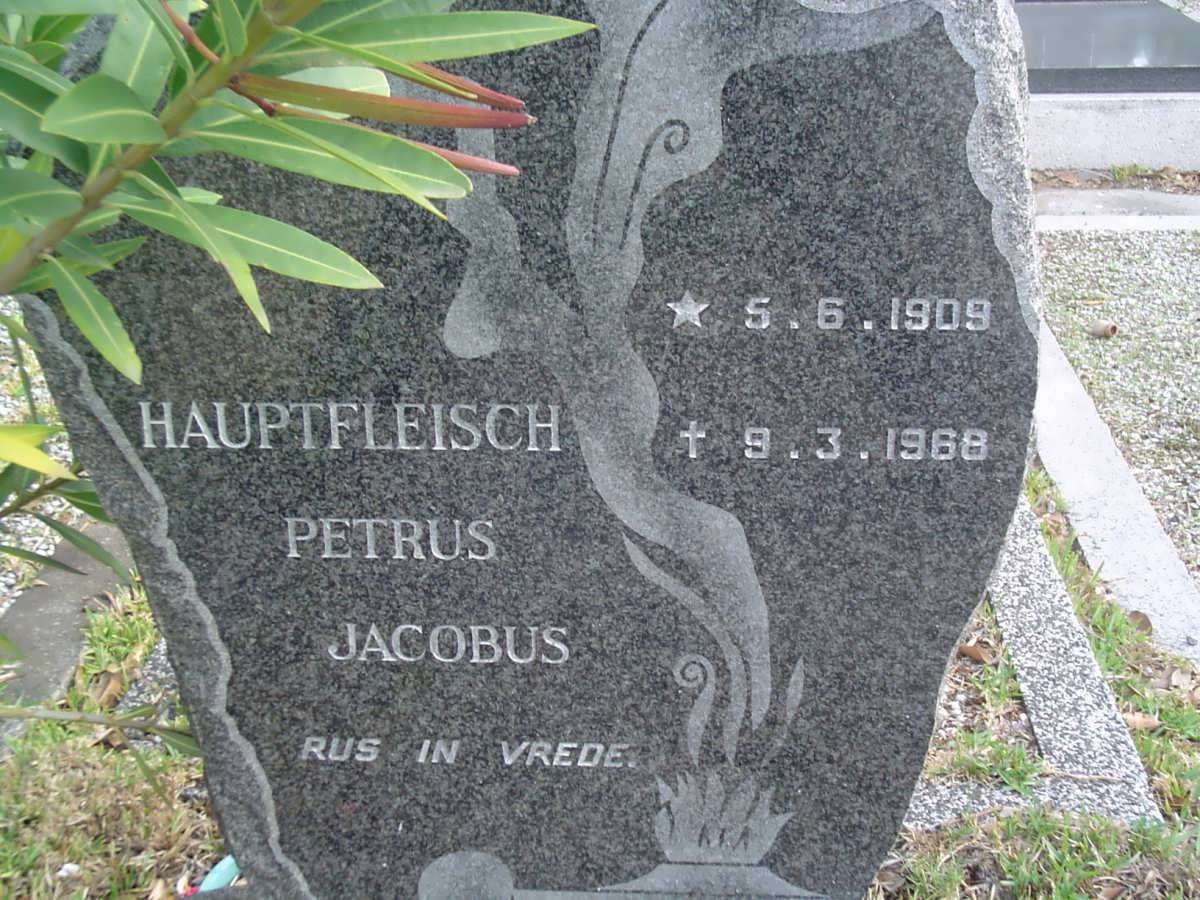 HAUPTFLEISCH Petrus Jacobus 1909-1968