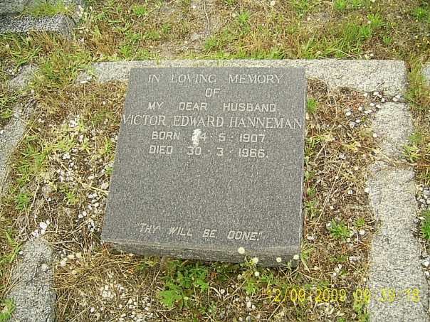 HANNEMAN Victor Edward 1907-1966