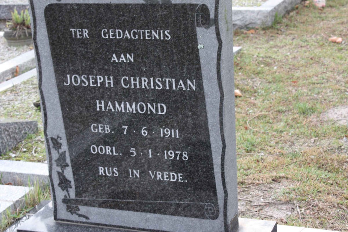 HAMMOND Joseph Christian 1911-1978